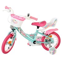 Volare Unicorn Kinderfahrrad - Mädchen - 12 Zoll - Grün - Zwei Handbremsen