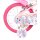 Volare Unicorn Kinderfahrrad - Mädchen - 14 Zoll - Rosa - Zwei Handbremsen