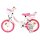 Volare Unicorn Kinderfahrrad - Mädchen - 14 Zoll - Weiß - Zwei Handbremsen
