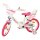 Volare Unicorn Kinderfahrrad - Mädchen - 14 Zoll - Weiß - Zwei Handbremsen