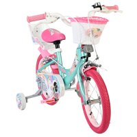 Volare Unicorn Kinderfahrrad - Mädchen - 14 Zoll - Grün - Zwei Handbremsen