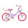 Volare Unicorn Kinderfahrrad - Mädchen - 14 Zoll - Lila - Zwei Handbremsen