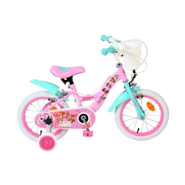 Paw Patrol Kinderfahrrad - Mädchen - 14 Zoll - Rosa - Zwei Handbremsen
