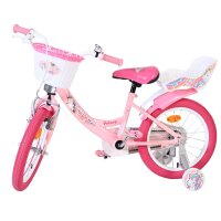Volare Unicorn Kinderfahrrad – Mädchen – 16 Zoll – Rosa