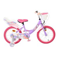 Volare Unicorn Kinderfahrrad – Mädchen – 16 Zoll – Lila