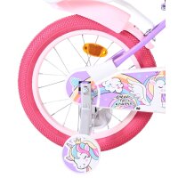 Volare Unicorn Kinderfahrrad – Mädchen – 16 Zoll – Lila