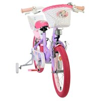 Volare Unicorn Kinderfahrrad - Mädchen - 16 Zoll - Lila - Zwei Handbremsen