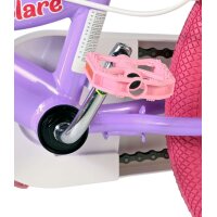 Volare Unicorn Kinderfahrrad - Mädchen - 16 Zoll - Lila - Zwei Handbremsen