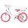 Volare Unicorn Kinderfahrrad - Mädchen - 16 Zoll - Weiß - Zwei Handbremsen