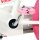 Volare Unicorn Kinderfahrrad - Mädchen - 16 Zoll - Weiß - Zwei Handbremsen