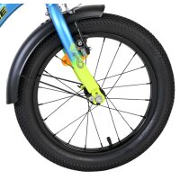 Volare Thombike Kinderfahrrad – Jungen – 16 Zoll – Blau-Gelb