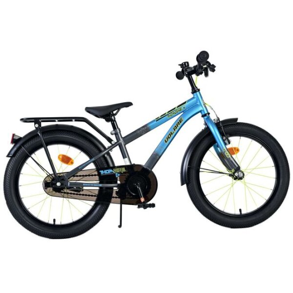 Volare Thombike Kinderfahrrad – Jungen – 18 Zoll – Blaugrau