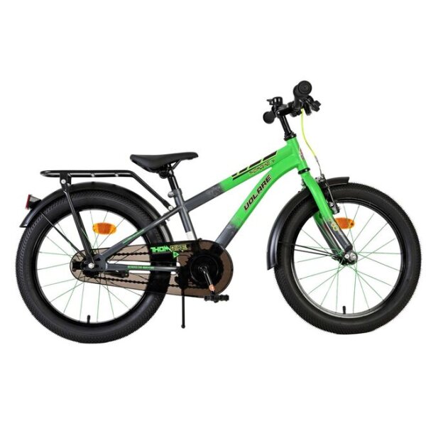 Volare Thombike Kinderfahrrad – Jungen – 18 Zoll – Grün-Grau