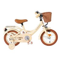 Volare Ashley Kinderfahrrad – Mädchen – 12 Zoll – Creme