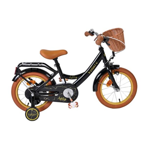 Volare Ashley Kinderfahrrad – Mädchen – 14 Zoll – Schwarz