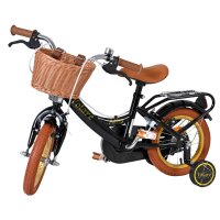 Volare Ashley Kinderfahrrad - Mädchen - 12 Zoll - Schwarz - Zwei Handbremsen