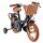 Volare Ashley Kinderfahrrad - Mädchen - 12 Zoll - Schwarz - Zwei Handbremsen