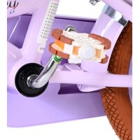 Volare Ashley Kinderfahrrad - Mädchen - 12 Zoll - Lila - Zwei Handbremsen