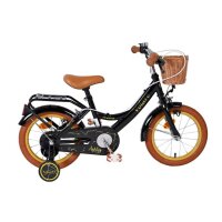 Volare Ashley Kinderfahrrad - Mädchen - 14 Zoll - Schwarz - Zwei Handbremsen