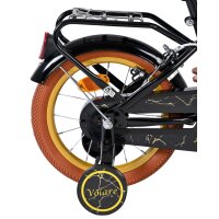 Volare Ashley Kinderfahrrad - Mädchen - 14 Zoll - Schwarz - Zwei Handbremsen