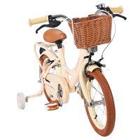 Volare Ashley Kinderfahrrad - Mädchen - 14 Zoll - Creme - Zwei Handbremsen