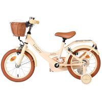 Volare Ashley Kinderfahrrad - Mädchen - 14 Zoll - Creme - Zwei Handbremsen