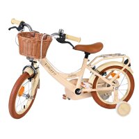 Volare Ashley Kinderfahrrad - Mädchen - 14 Zoll - Creme - Zwei Handbremsen