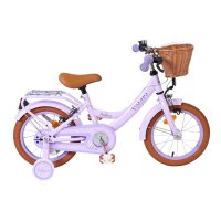Volare Ashley Kinderfahrrad - Mädchen - 14 Zoll - Lila - Zwei Handbremsen