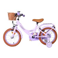 Volare Ashley Kinderfahrrad - Mädchen - 14 Zoll - Lila - Zwei Handbremsen
