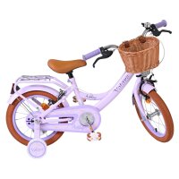 Volare Ashley Kinderfahrrad - Mädchen - 14 Zoll - Lila - Zwei Handbremsen