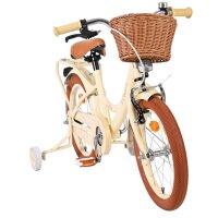 Volare Ashley Kinderfahrrad – Mädchen – 16 Zoll – Creme