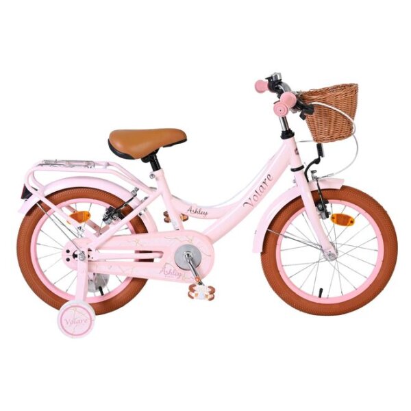Volare Ashley Kinderfahrrad - Mädchen - 16 Zoll - Rosa - Zwei Handbremsen