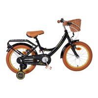 Volare Ashley Kinderfahrrad - Mädchen - 16 Zoll - Schwarz - Zwei Handbremsen