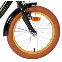 Volare Ashley Kinderfahrrad - Mädchen - 16 Zoll - Schwarz - Zwei Handbremsen
