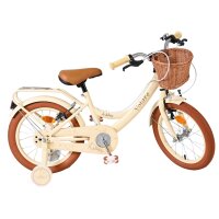Volare Ashley Kinderfahrrad - Mädchen - 16 Zoll - Creme - Zwei Handbremsen