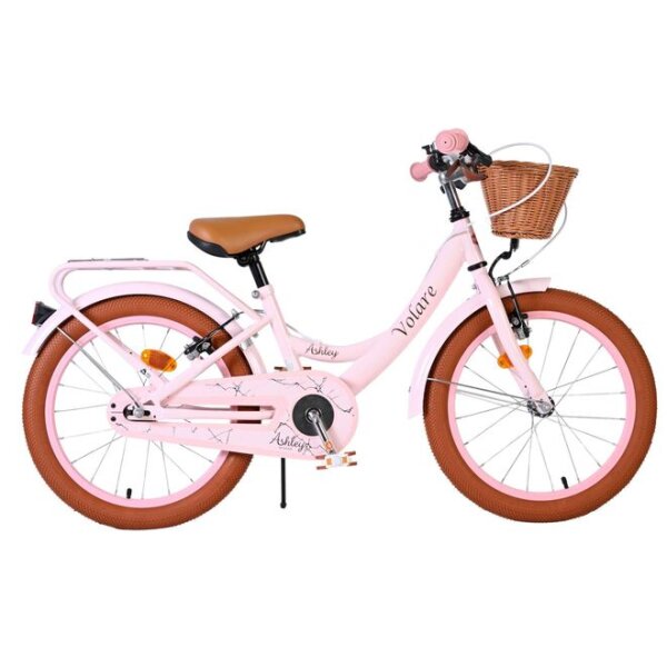 Volare Ashley Kinderfahrrad - Mädchen - 18 Zoll - Rosa - Zwei Handbremsen