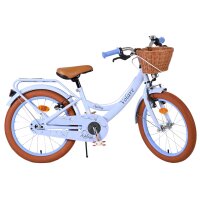 Volare Ashley Kinderfahrrad - Mädchen - 18 Zoll - Pastellblau - Zwei Handbremsen