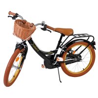 Volare Ashley Kinderfahrrad - Mädchen - 18 Zoll - Schwarz - Zwei Handbremsen