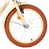 Volare Ashley Kinderfahrrad - Mädchen - 18 Zoll - Creme - Zwei Handbremsen