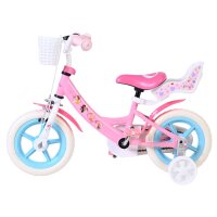 Disney Prinzessinnen Kinderfahrrad – Mädchen – Mag-Felgen – 12 Zoll – Rosa