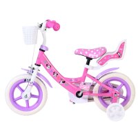 Disney Minnie Mouse Kinderfahrrad – Mädchen – Mag-Felgen – 12 Zoll – Rosa