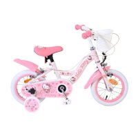 Hello Kitty Kinderfahrrad - Mädchen - 12 Zoll - Rosa - Zwei Handbremsen