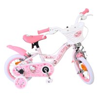 Hello Kitty Kinderfahrrad - Mädchen - 12 Zoll - Rosa - Zwei Handbremsen