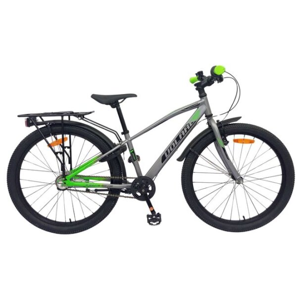 Volare Explorer Kinderfahrrad - Jungen - 24 Zoll - Dunkelgrau - 18 Gänge - Zwei Handbremsen