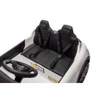 Elektro Kinderfahrzeug „Porsche Taycan Turbo S“ – Lizenziert – 24V Akku, 2,4Ghz FB, MP3+Ledersitz+EVA - Weiss
