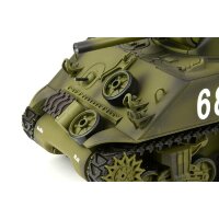 RC Panzer "US M4A3 Sherman" Heng Long 1:16 mit Rauch&Sound+Stahlgetriebe und 2,4Ghz -V 6.0