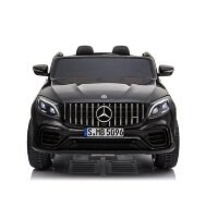 Kinderfahrzeug - Elektro Auto "Mercedes GLC63S" - lizenziert - Doppelsitzer - 12V10AH Akku,4 Motoren+ 2,4Ghz+Ledersitz-Schwarz