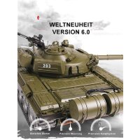 RC Panzer "Russicher T-72" Heng Long 1:16 Mit Rauch&Sound Und Stahlgetriebe -2,4Ghz V 7.0 - PRO