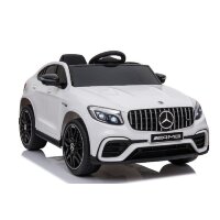 Kinderfahrzeug - Elektro Auto "Mercedes GLC63S - M" - lizenziert - 12V7AH Akku,4 Motoren+ 2,4Ghz+Ledersitz+EVA-Weiss